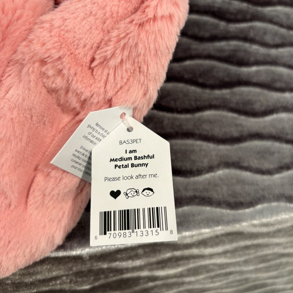 RARE Jellycat Medium Bashful Petal Bunny BNWT - Picture 6 of 6